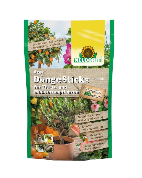 Azet DüngeSticks für Zitrus- und Mediterranpflanzen (40 Stück)